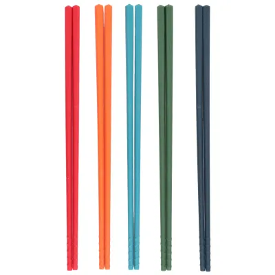 Image de Baguettes,Set de baguettes,Baguettes en silicone,Baguettes réutilisables,Baguettes antidérapantes,Set d'ustensiles de table