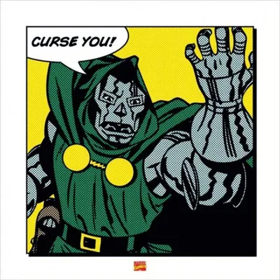 Image de Dr. Doom - Marvel Comics - ART PRINT - 40x40cm - Affiche Poster