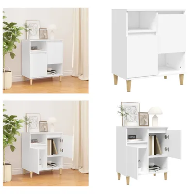 Obrázok produktu pre vidaXL Príborník biely 60x35x70 cm Materiál na báze dreva - Príborník - Skriňa - Úložná skriňa