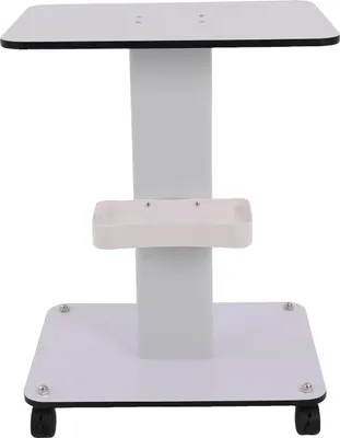 Image de Chariot de rangement pour produits de beauté, chariot mobile, design durable, blanc