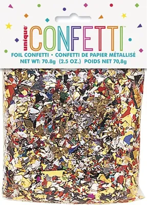 Produktbild von Bunter Folien-Konfetti-Mix für Geburtstagsparty, 70 g