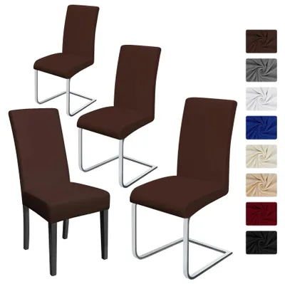 Produktbild von Set mit 4 elastischen Stuhlhussen für Esszimmerstühle