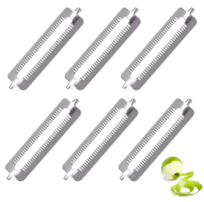Gemüseschäler mit 6 Ersatzklingen, Kartoffelschäler, Spargelschäler