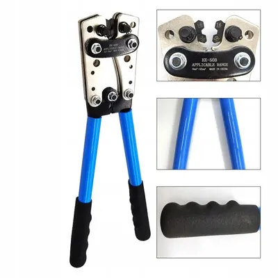 Immagine prodotto di Pressa A Pinza Per Manicotti Di Cavi Terminali 6-50 Mm Esagonali Impugnature Gommate