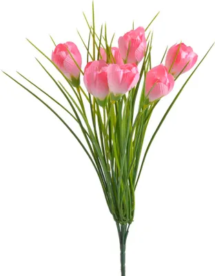 Image de 7 crocus artificiels roses | 124CAN71315_579
