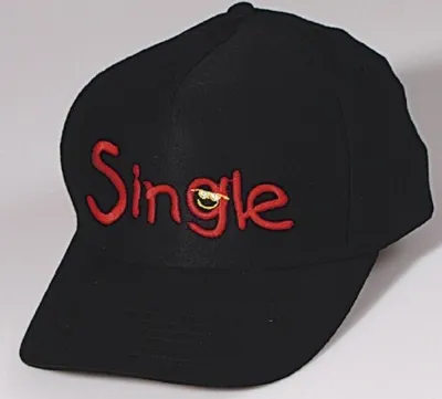 Produktbild von Baseballcap mit Stick - Single - 68558 schwarz