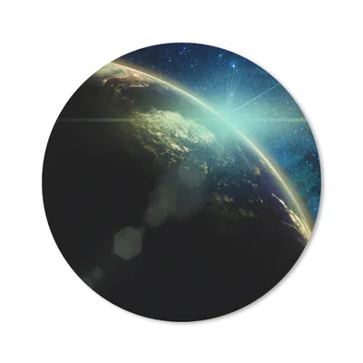 Produktbild von MuchoWow® Mauspad Mousepad Erde - Milchstraße - Sterne 50x50 cm - Mousepads - Maus Mat - Pad - Mausunterlage - Vinyl