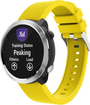 Produktbild von Strap-it Garmin Vivoactive 4 Armband Silikon - 45 mm - Gelb