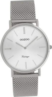 Produktbild von Oozoo Edelstahl Damen Uhr C9906A Analog Quarzuhr Armband silber Vintage Series D2UOC9906A