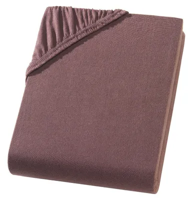 Produktbild von Jersey Split Topper Spannbettlaken für geteilte Topper Schoko Braun 180x200 - 200x200 cm