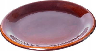 Produktbild von KADAX Essteller "Olympia", Teller aus Ton mit Keramikschicht, Servierteller, Speiseteller, Braun, 24 cm, 1 Stück