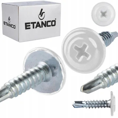 Produktbild von ETANCO GM-B Selbstbohrschrauben für Stahl Dach RAL 9010 Reinweiß 4,2 x 32 mm 250 Stk.