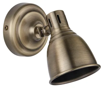 Obrázek produktu pro Stropní lampa WESTBURY, antická mosazná, 1xGU10x4,6 W, kov, rozměry: 12,5 x 9,2 x 16,5 cm, IP20, Endon