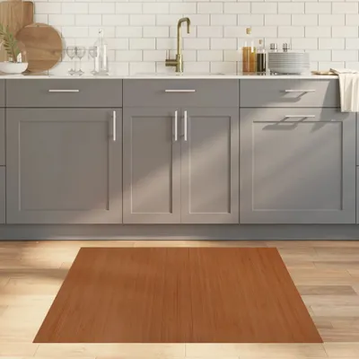 Produktbild von "im Angebot" Teppich Rechteckig Braun 100x100 cm Bambus - Designerteppiche CC17323