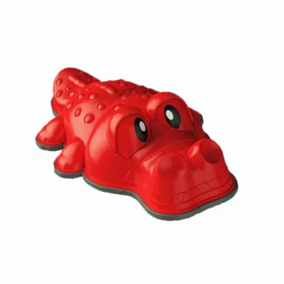 Image de Sentier des sens Pierres de rivière Crocodile - rouge