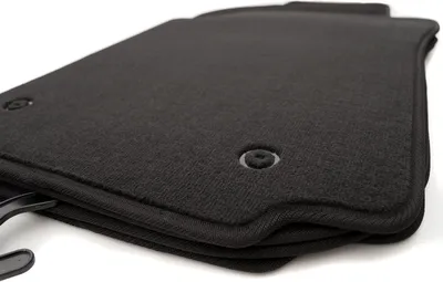 Produktbild von Fußmatten passend für Audi 100 (1990-1994) & A6 C4 (1994-1997) Premium Velours Automatten Autoteppich 4.teilig - Schwarz