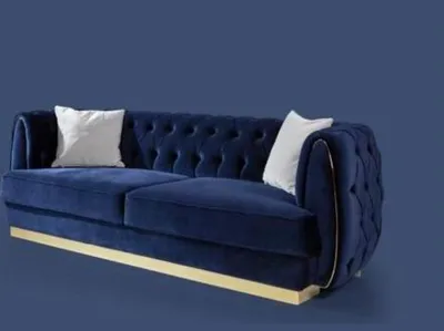Obrázek produktu pro Pohovka Chesterfield modrá 230 x 90 x 77 cm JVmoebel