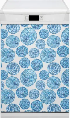 Produktbild von Magnet Folie für Geschirrspüler Küche Magnetmatte 45x80 cm  Nachbildung Geschirrspüle  - Japanisches Muster