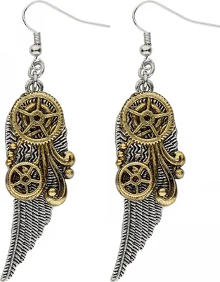 Produktbild von Steampunk Ohrhänger mit Flügeln