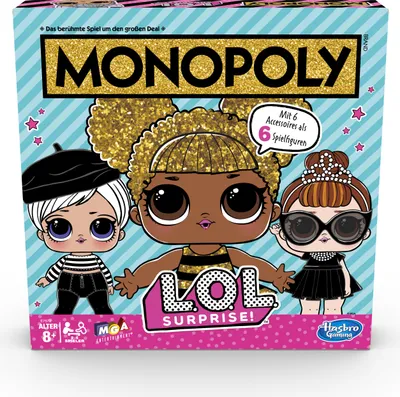 Produktbild von Hasbro E7572 - Hasbro Gaming - L.O.L. Surprise - Monopoly, Brettspiel
