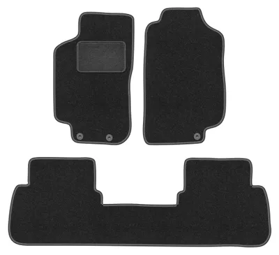 Produktbild von Velours-Fußmatten für Saab 9-5 I 1997-2009 (Kombi/Limousine) – 4-tlg, Graphit, passgenau – Wielganizator LUX