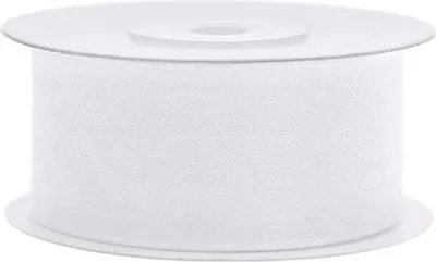 Produktbild von 25m Chiffon-Band weiß 38mm breit