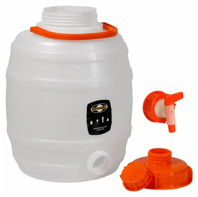 Produktbild von Speidel Getränkefass 12 Liter Rund mit Deckel, Blindkappe und Auslaufhahn NW10