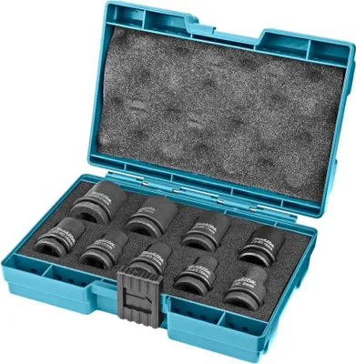 Zdjęcie produktu dla Makita B-66232 9-częściowy zestaw kluczy nasadowych 1/2