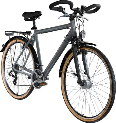 Produktbild von Zündapp T700 Trekkingrad Damen Herren 28 Zoll ab 160 cm Fahrrad Trekking Rad 21 Gang StVZO Trekkingbike grau 55 cm
