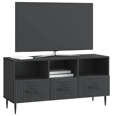 Obrázok produktu pre vidaXL TV stolík, čierny, 102 x 34,5 x 50 cm, drevotrieska