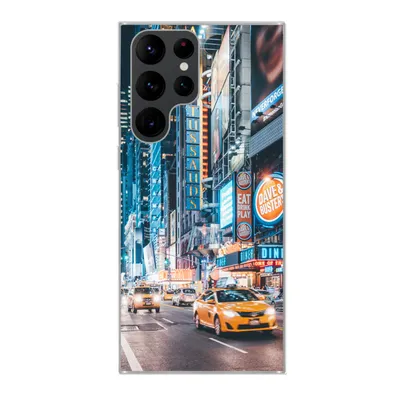 Produktbild von MuchoWow® Handyhülle Schutzhülle Hülle für Samsung Galaxy S22 Ultra New York bei Nacht Silikon Softcase Handy Hülle - Abbildung