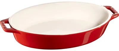Produktbild von ZWILLING STAUB CERAMIQUE, Auflaufform, Oval, Keramik, Rot, cherry, Emaille