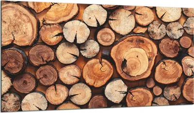 Produktbild von Herdabdeckplatte Glaskeramikkochfeld-Abdeckung Spritzschutz Glas 90x52 Holz