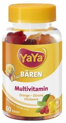 Immagine prodotto di Gomme vitaminiche alla frutta per bambini Yayabär 60 pz