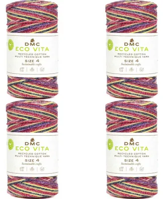 Produktbild von 4 Knäuel DMC Eco Vita 4 Multi-Technique – Recycling-Baumwolle (250g), - (Farbe 100)