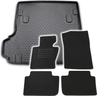 Produktbild von Gummi-Kofferraumwanne + Fußmatten Set für BMW X3 E83, Bj. 1/2004-8/2010