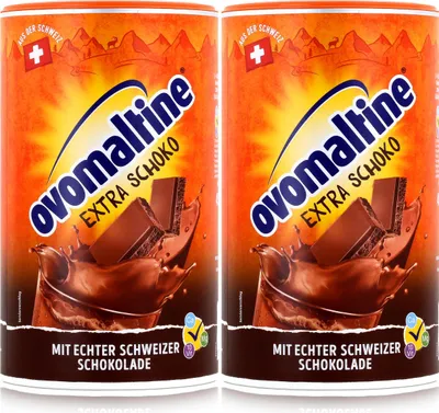 Produktbild von Ovomaltine Malzhaltiges Getränkepulver extra Schoko 450g (2er Pack)