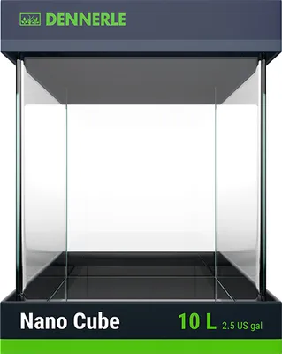 Produktbild von Dennerle Nano Cube, 10 Liter - 20 x 20 x 25 cm - Mini-Aquarium mit abgerundeten Ecken