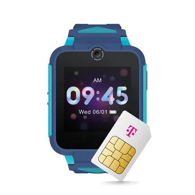 Produktbild von "Movetime FamilyWatch2 MT42X in Speed Blue: Die ideale Smartwatch für Kinder im besten Telekom Netz"