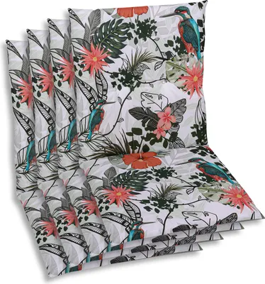 Produktbild von GO-DE Textil, Sesselauflage Niederlehner, 4er Set, Farbe: gruen, Maße: 98 cm x 48 cm x 5 cm, Rueckenhoehe: 52 cm