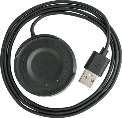 Produktbild von SYSTEM-S USB 2.0 Kabel 100 cm Ladestation für Vivo Watch Smartwatch 46 mm in Schwarz