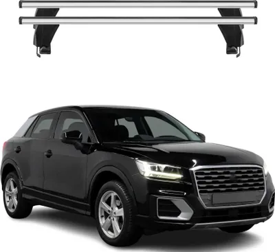 Image de Menabo Barres de toit transversales pour Audi Q2 2017-2025 Alu Gris 2x