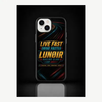 Obrázok produktu pre Puzdro na iPhone 14, ochranné puzdro s motívom motoršportu – značka LUNØIR