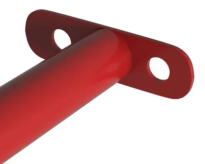 Produktbild von vidaXL Turnstangen 2 Stk. 125 cm Stahl Rot