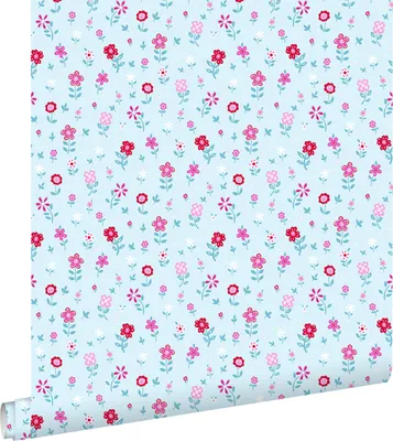 Produktbild von ESTAhome Tapete Blumen Türkis 53 cm x 10.05 m