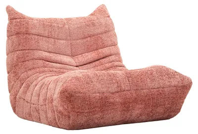 Produktbild von Battam - Sessel, 27x27x108h cm Rosa, Bouclè-Stoffbezug