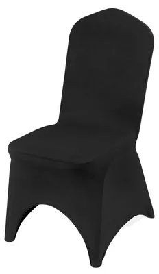 Zdjęcie produktu dla Pokrowce Na Krzesła Składane Vevor Spandex Czarne 50 Sztuk Uniwersalne Na