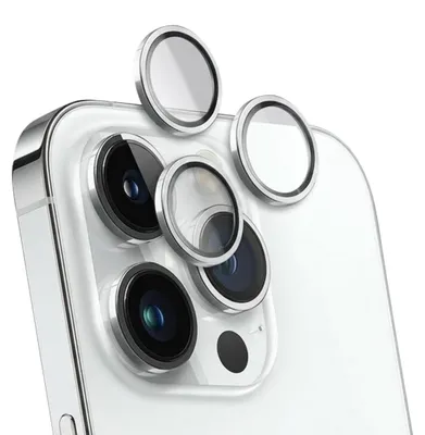 Produktbild von Force Glass, Glas-Folie für Apple iPhone 14 Pro/14 Pro Max Rückkamera, Silber