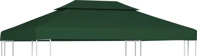 Image de Recouvrement de remplacement d'auvent 310 g/m² 3 x 4 m Vert