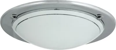 Image de Plafond verre 28,5 cm E27 1x60W chrome rond Ufo 5113 Rabalux